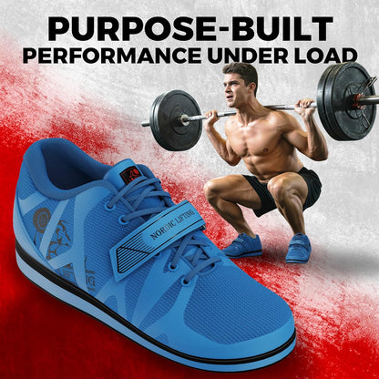 MEGIN Deadlift Shoes - Elevated Heel Gym Footwear for Powerlifting, Weightlifting & Strength Training - Non-Slip Sole Lifting Shoes for Men