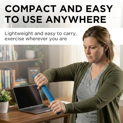 Flexbar, Flex Bar, Physical Therapy, Tennis Elbow, Blue | Flex Therapy Bar for Physical Therapy, Wrist and Forearm Exercise, with Non Slip Grip and Compact Design