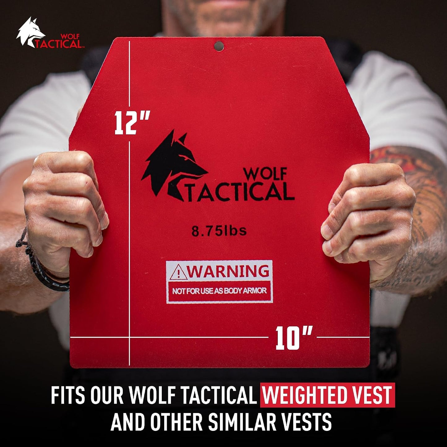 Weight Vest Plates - 5.75/8.75/14.5/19.75LB Pairs - Wods, Strength Training, Running, Heavy Workouts