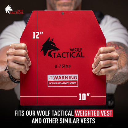 Weight Vest Plates - 5.75/8.75/14.5/19.75LB Pairs - Wods, Strength Training, Running, Heavy Workouts