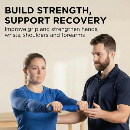 Flexbar, Flex Bar, Physical Therapy, Tennis Elbow, Blue | Flex Therapy Bar for Physical Therapy, Wrist and Forearm Exercise, with Non Slip Grip and Compact Design
