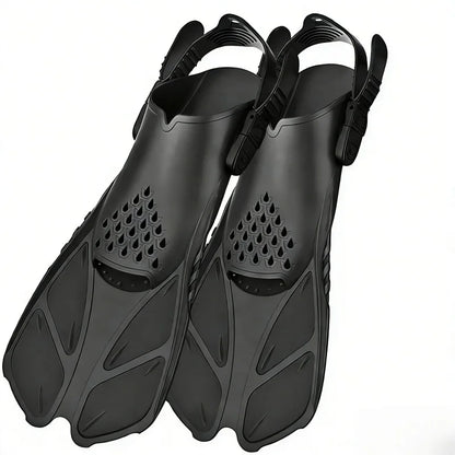 Adjustable Buckle Diving Fins, Short Silicone Diving Shoes, Suitable for Adults For.Water Sports Travel