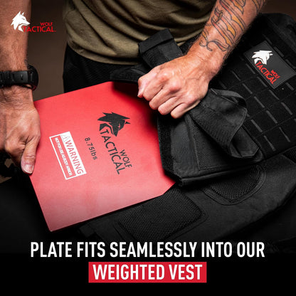 Weight Vest Plates - 5.75/8.75/14.5/19.75LB Pairs - Wods, Strength Training, Running, Heavy Workouts